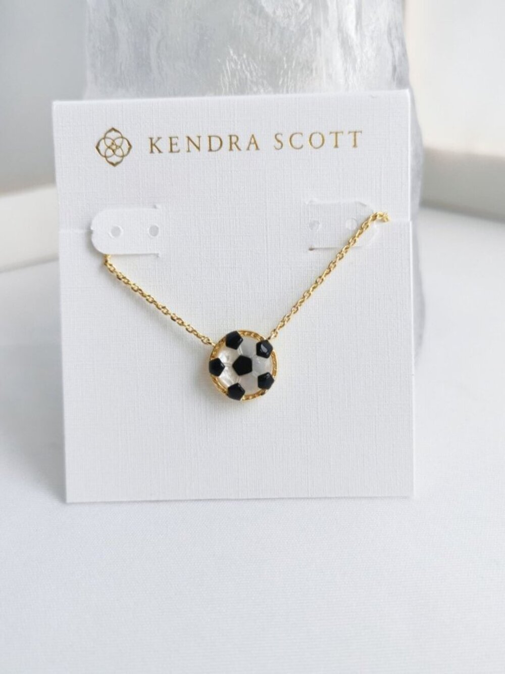 Kendra Scott Soccer Gold Short Pendant Necklace